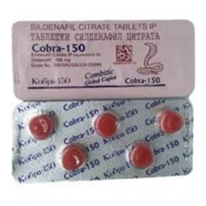 Cobra Tablets (Sildenafil Citrate) 150mg - 5 Tablets Made in India, Available in Pakistan